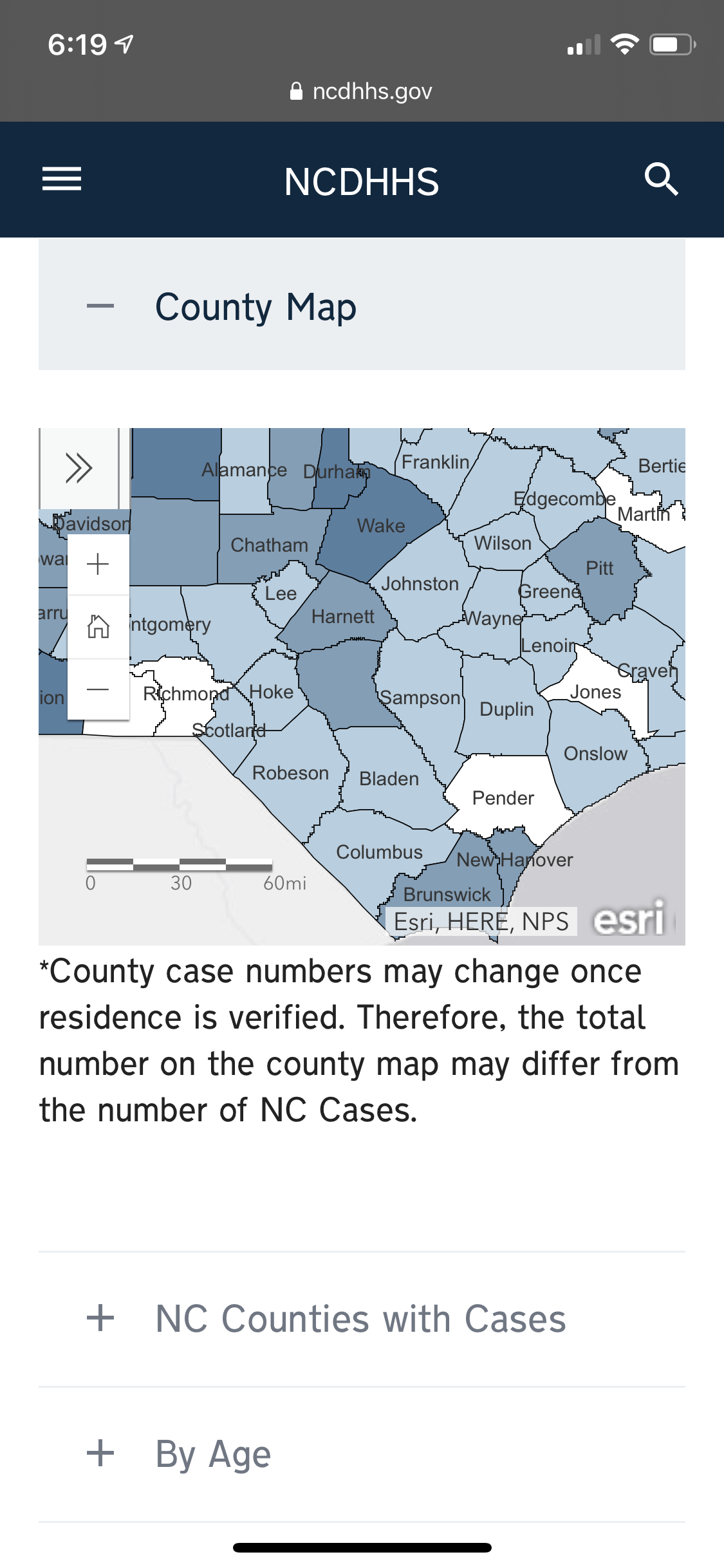 Update Ncdhhs Confirmed Case Of Covid 19 In Bladen County But