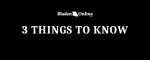 three things to know